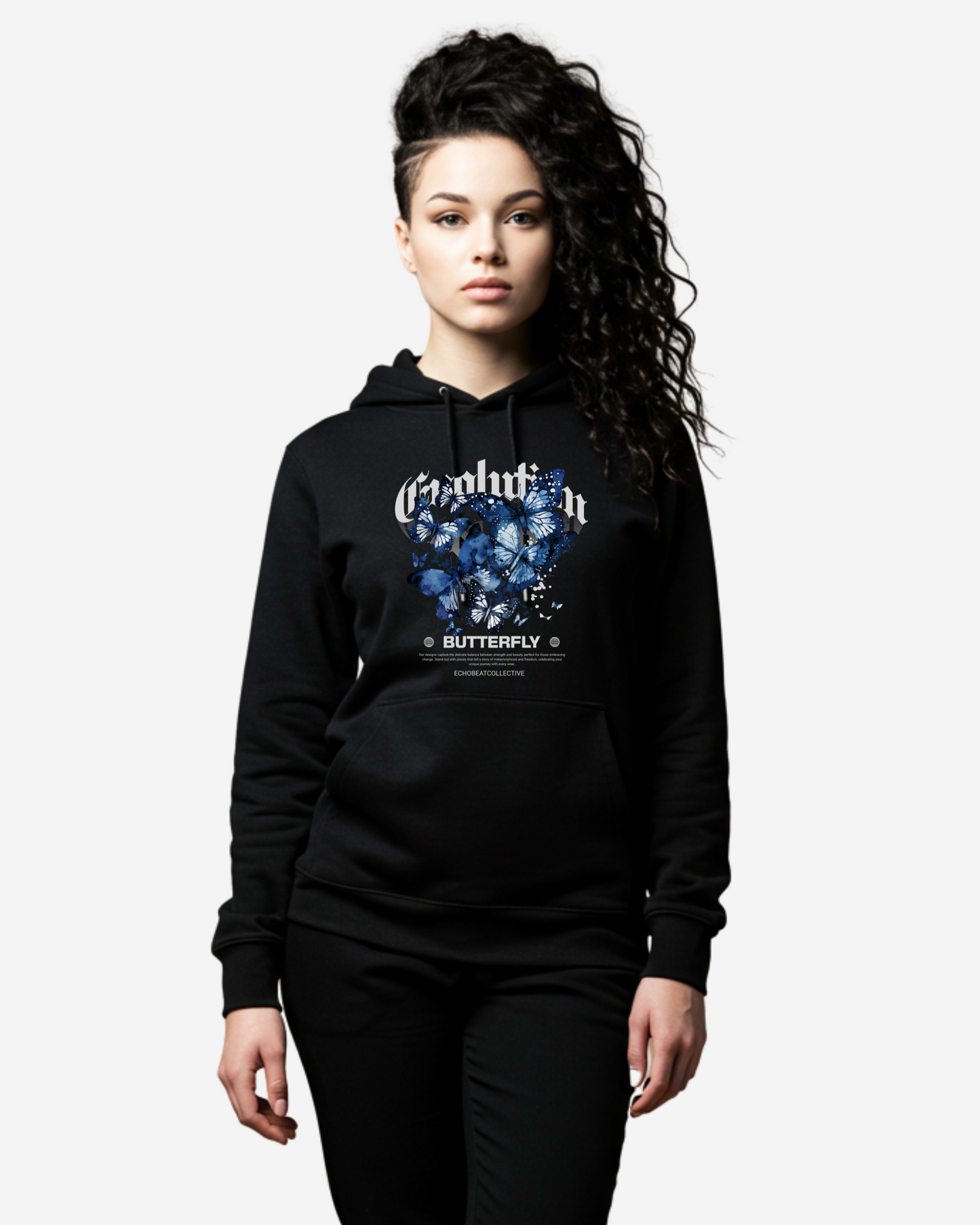 Evolution Butterfly Women's Oversized Hoodie