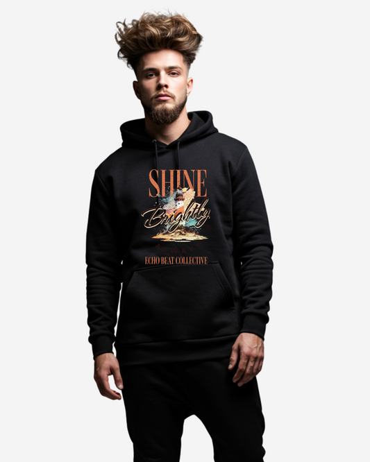 Shine Brightly Always Men's Oversized Hoodie
