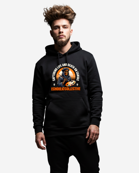 Capturing Life and Death on Canvas Men's Oversized Hoodie