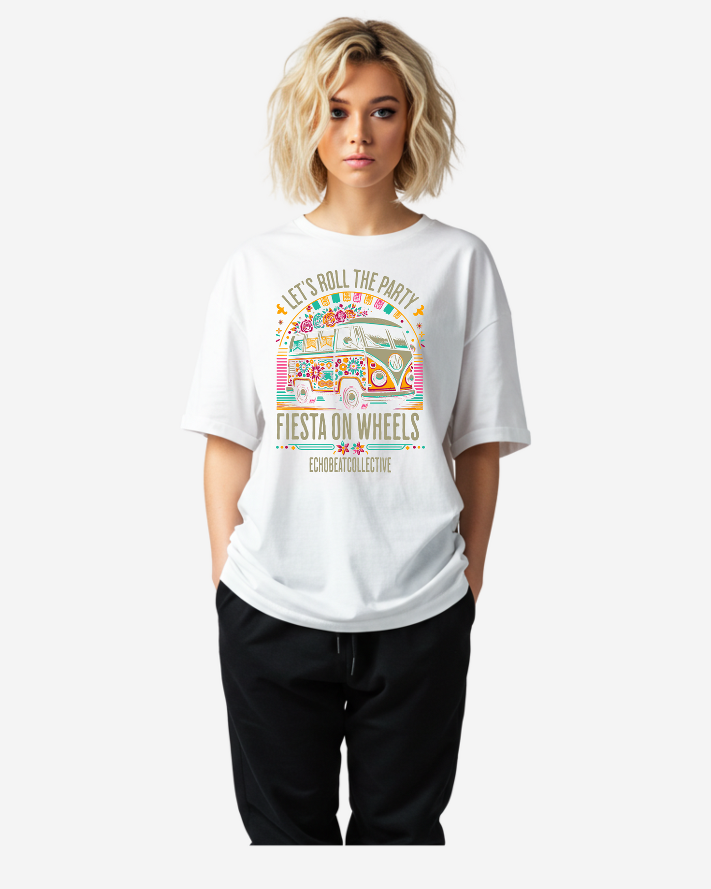 Fiesta on Wheels Women's Oversized T-Shirt
