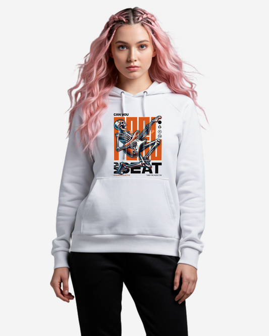 Skeleton Rocker Beat Women's Oversized Hoodie