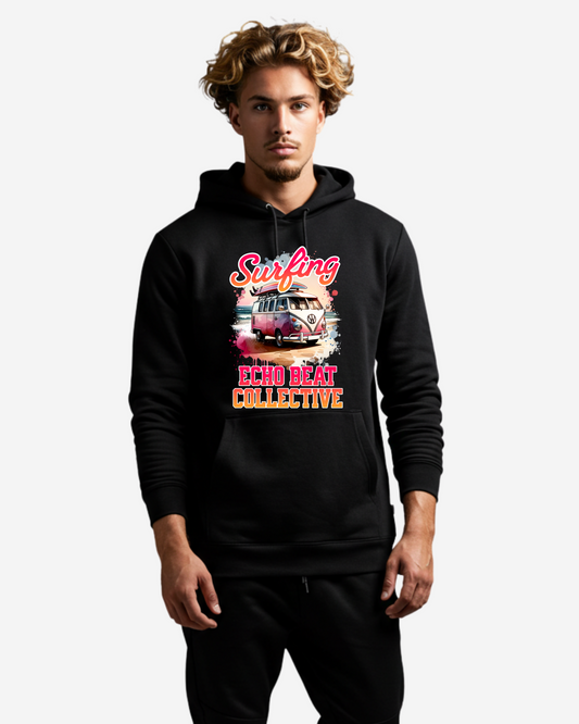 Surfing Into the Sunset Men's Oversized Hoodie