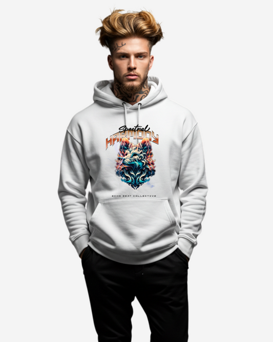 Spectral Harmony Men's Oversized Hoodie