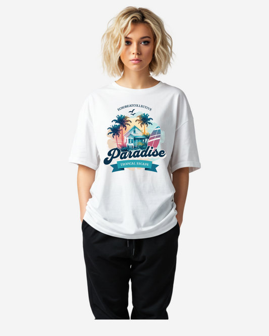 Tropical Escape Women's Oversized T-Shirt
