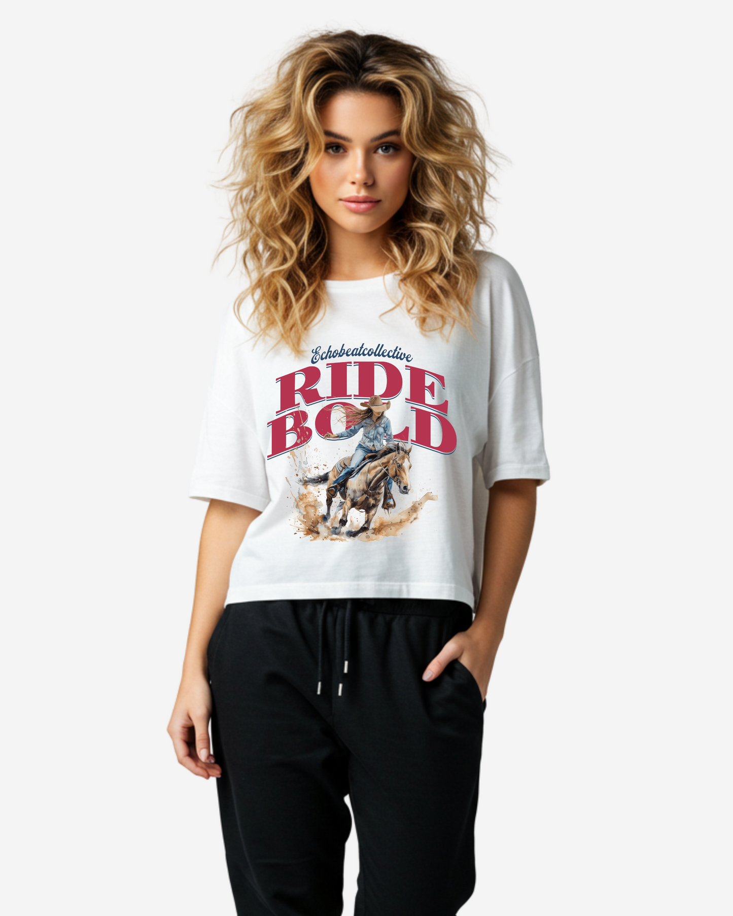Ride Bold, Live Your Truth Women's Oversized T-Shirt