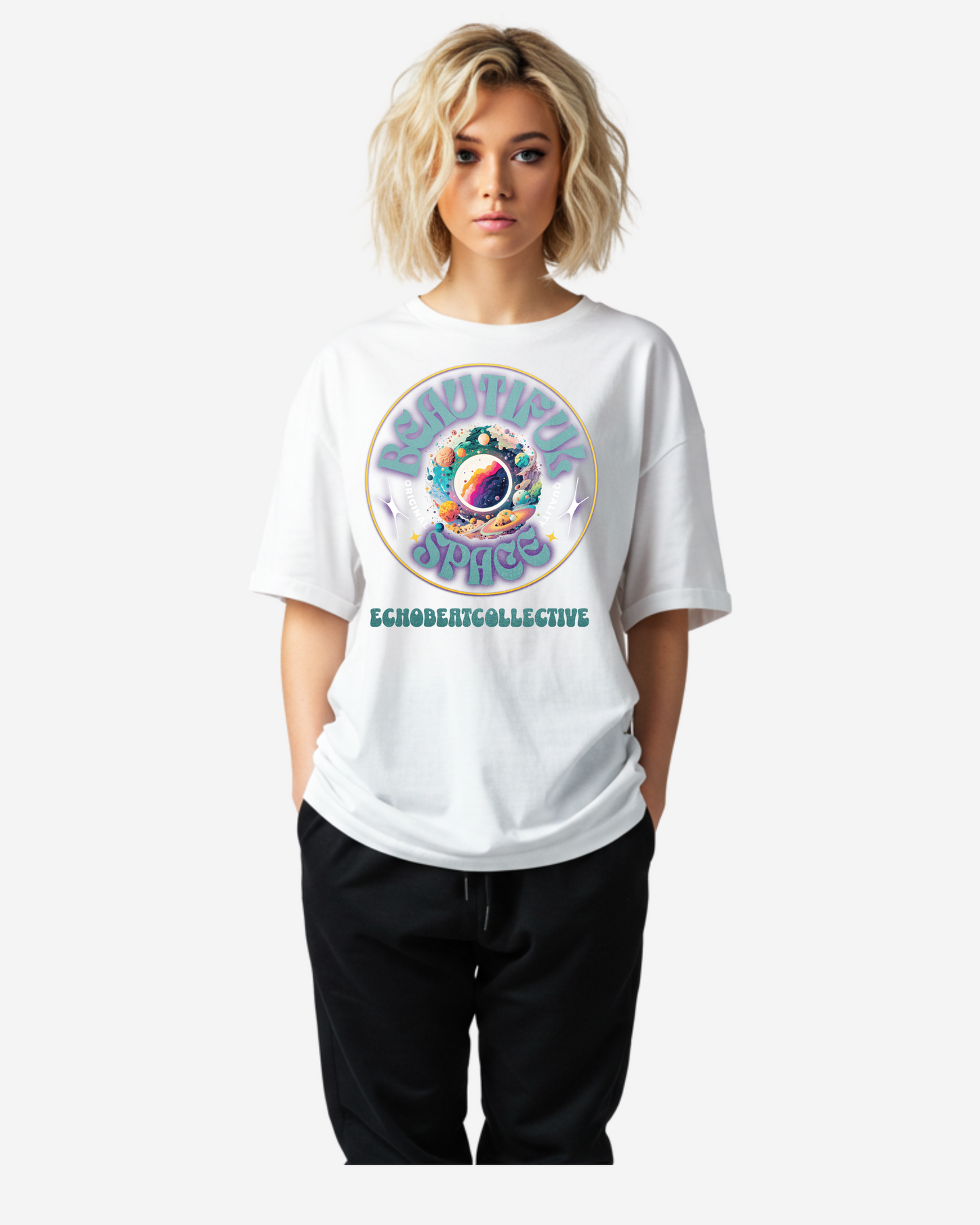 Beautiful Space Women's Oversized T-Shirt
