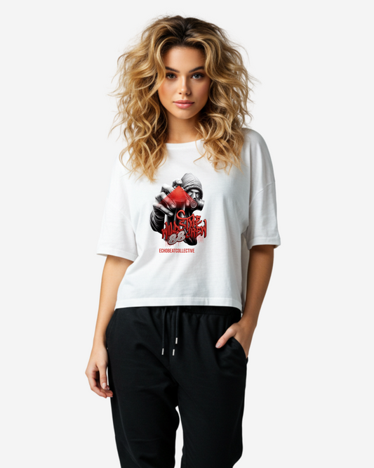 Graffiti Graphic Women's Oversized T-Shirt