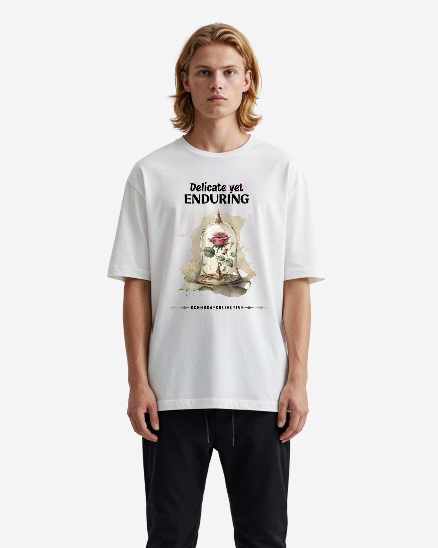 Delicate yet Enduring Men's Oversized T-Shirt