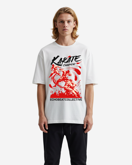 Karate Champions Men's Oversized T-Shirt