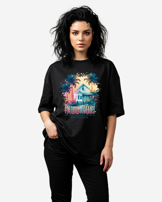 Coconut Cottage Women's Oversized T-Shirt