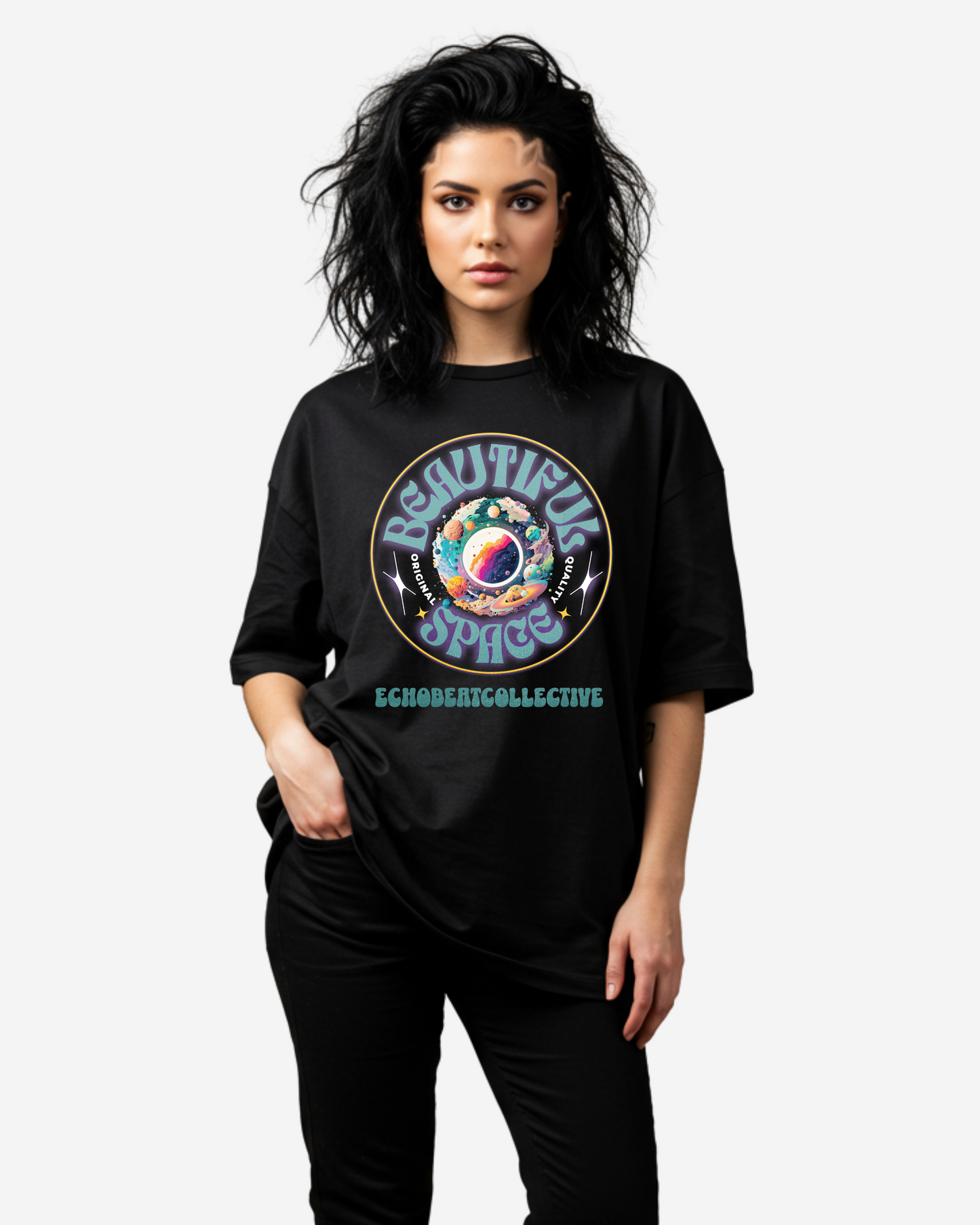 Beautiful Space Women's Oversized T-Shirt