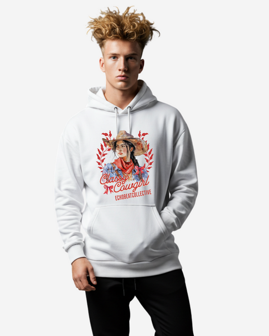 Classy Cowgirl Men's Oversized Hoodie
