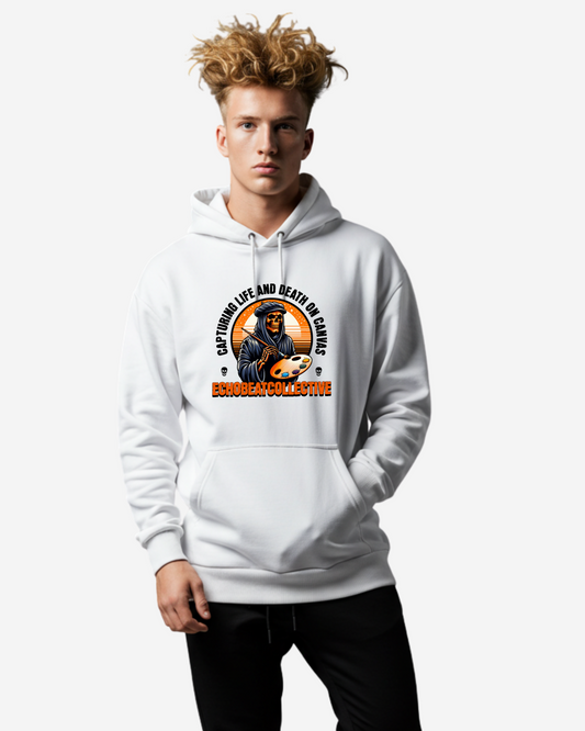 Capturing Life and Death on Canvas Men's Oversized Hoodie