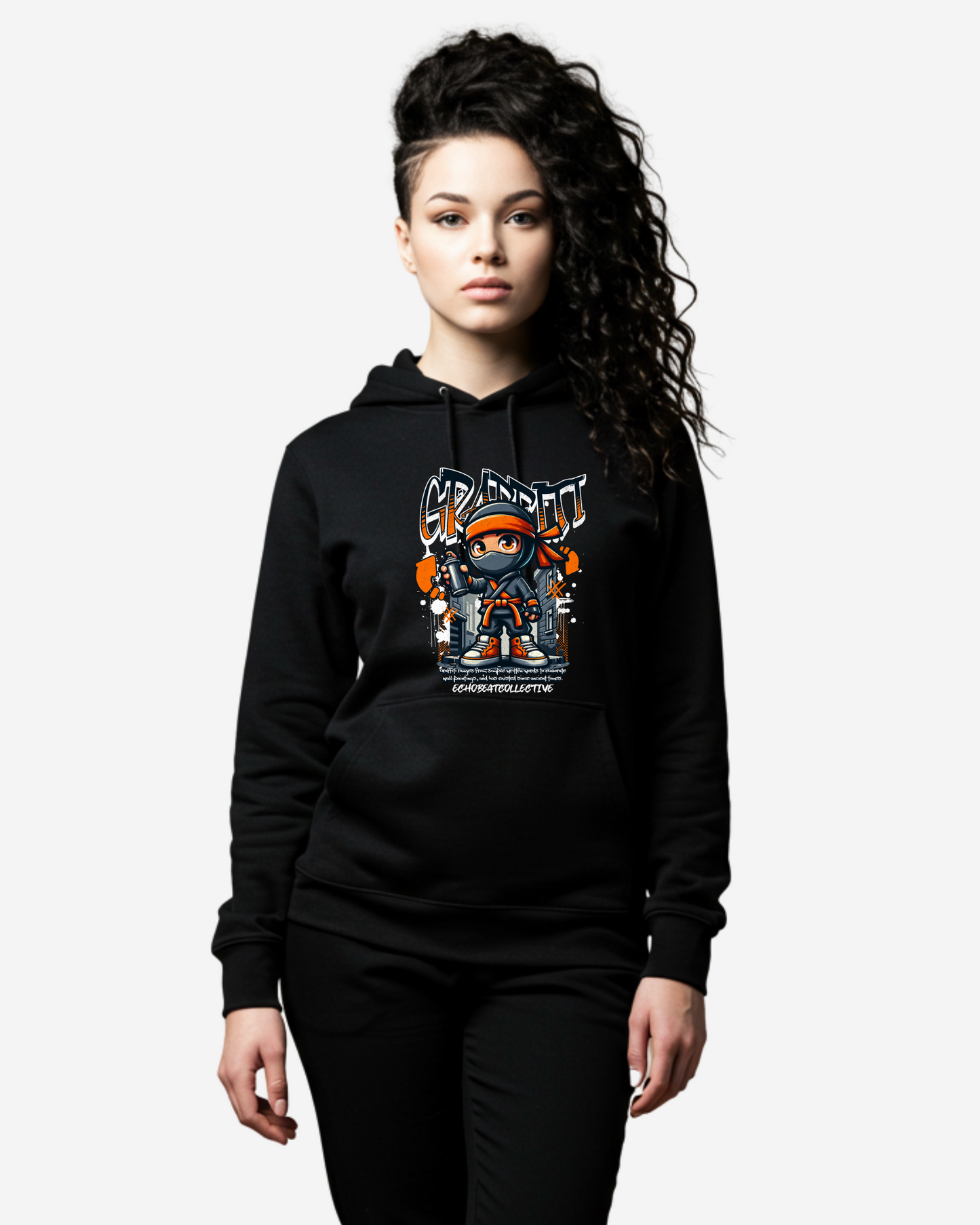 Graffiti Ninja Women's Oversized Hoodie