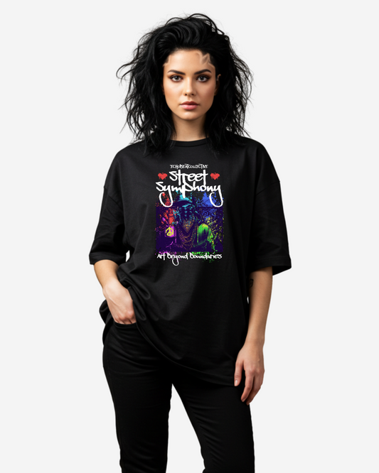 Man, Graffiti Art Women's Oversized T-Shirt