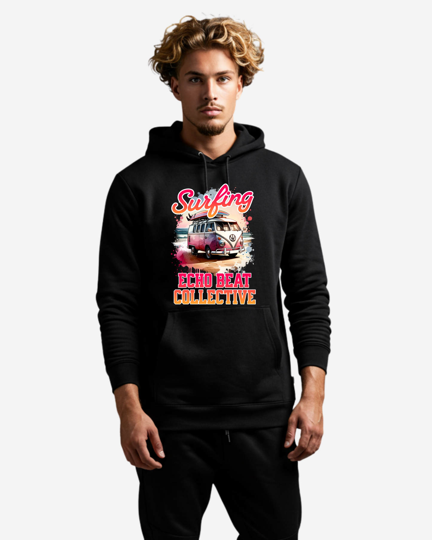 Surfing Into the Sunset Men's Oversized Hoodie