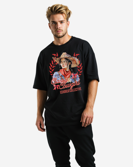Classy Cowgirl Men's Oversized T-Shirt