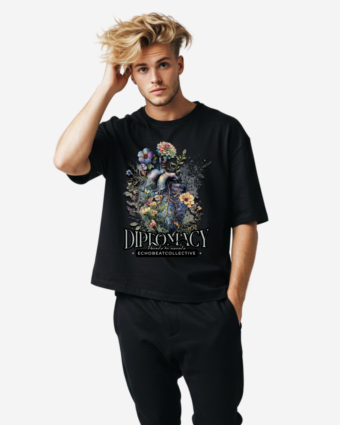 People to People Diplomacy Men's Oversized T-Shirt