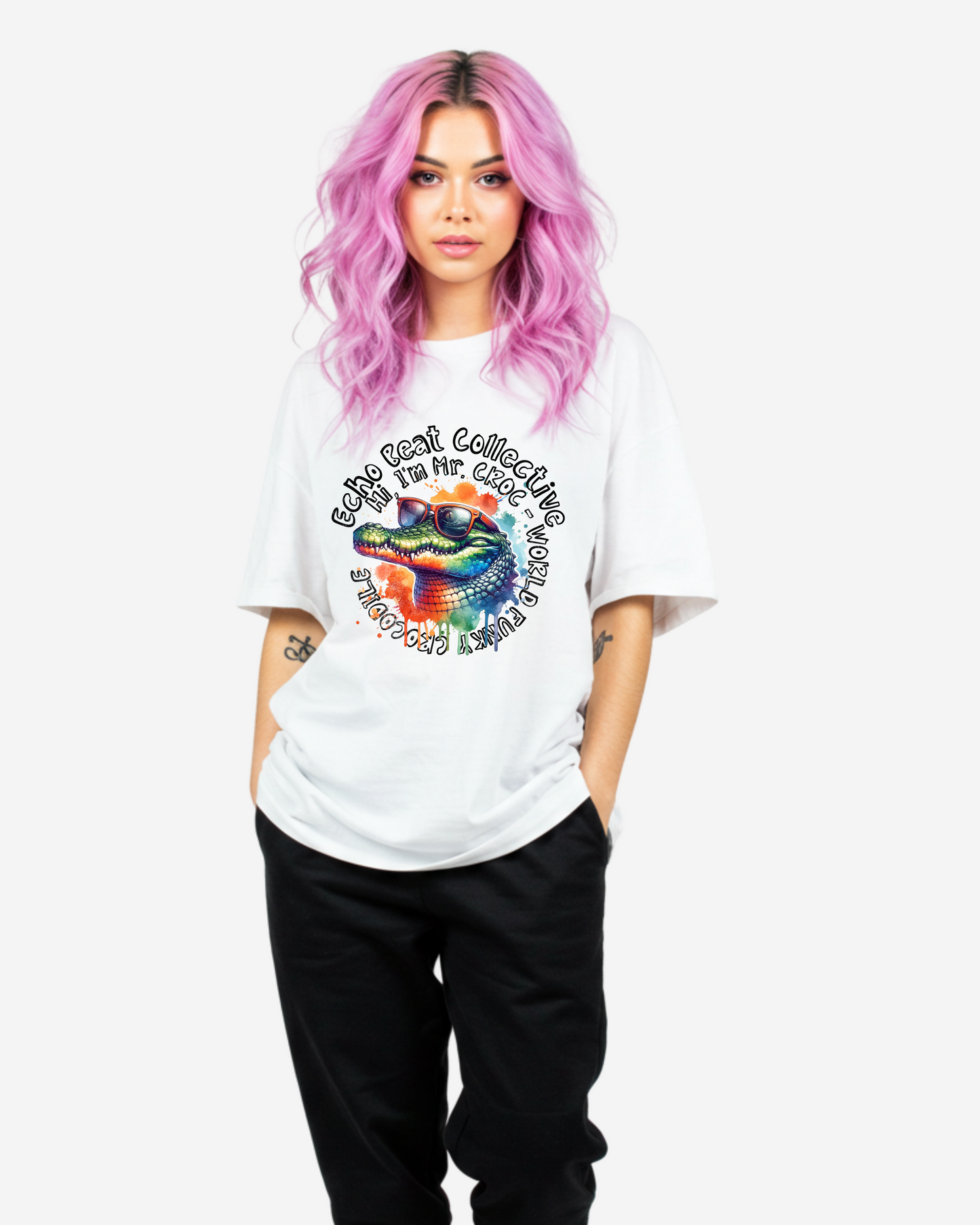 Mr. Croc (Crocodile) Women's Oversized T-Shirt