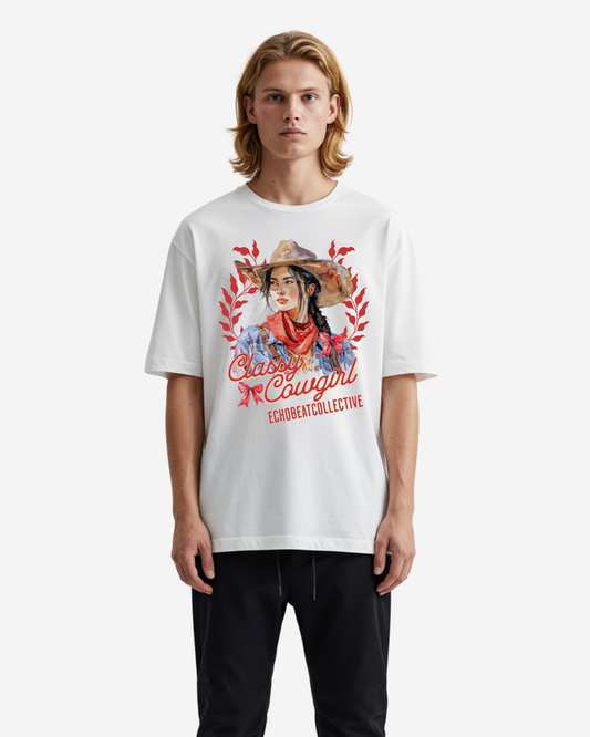 Classy Cowgirl Men's Oversized T-Shirt