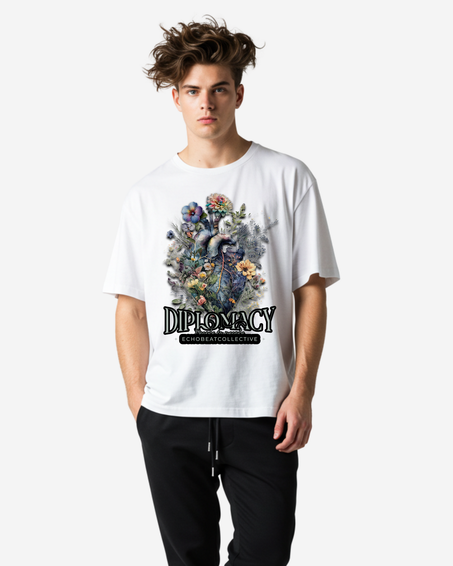 People to People Diplomacy Men's Oversized T-Shirt