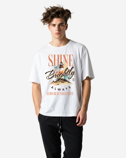 Shine Brightly Always Men's Oversized T-Shirt